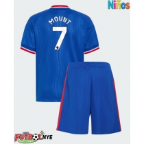 Camiseta Manchester United Mason Mount #7 Visitante Equipación para niños 2026-27 manga corta (+ pantalones cortos)